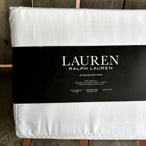 NEW Ralph Lauren Dunham Sateen 300 TC Twin Size Sheet Set